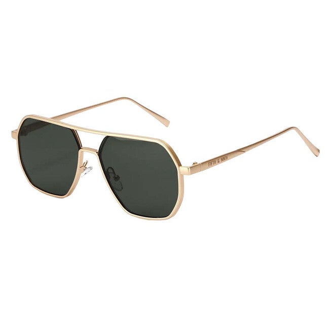 Nola Polarized Sunglasses, GREEN GOLD, alternate image number 1
