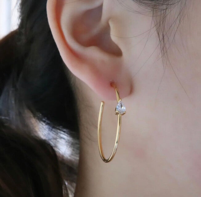 Cristina Earrings, GOLD, alternate image number 1