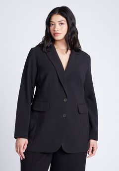 The 365 Semi Stretch Two Button Blazer