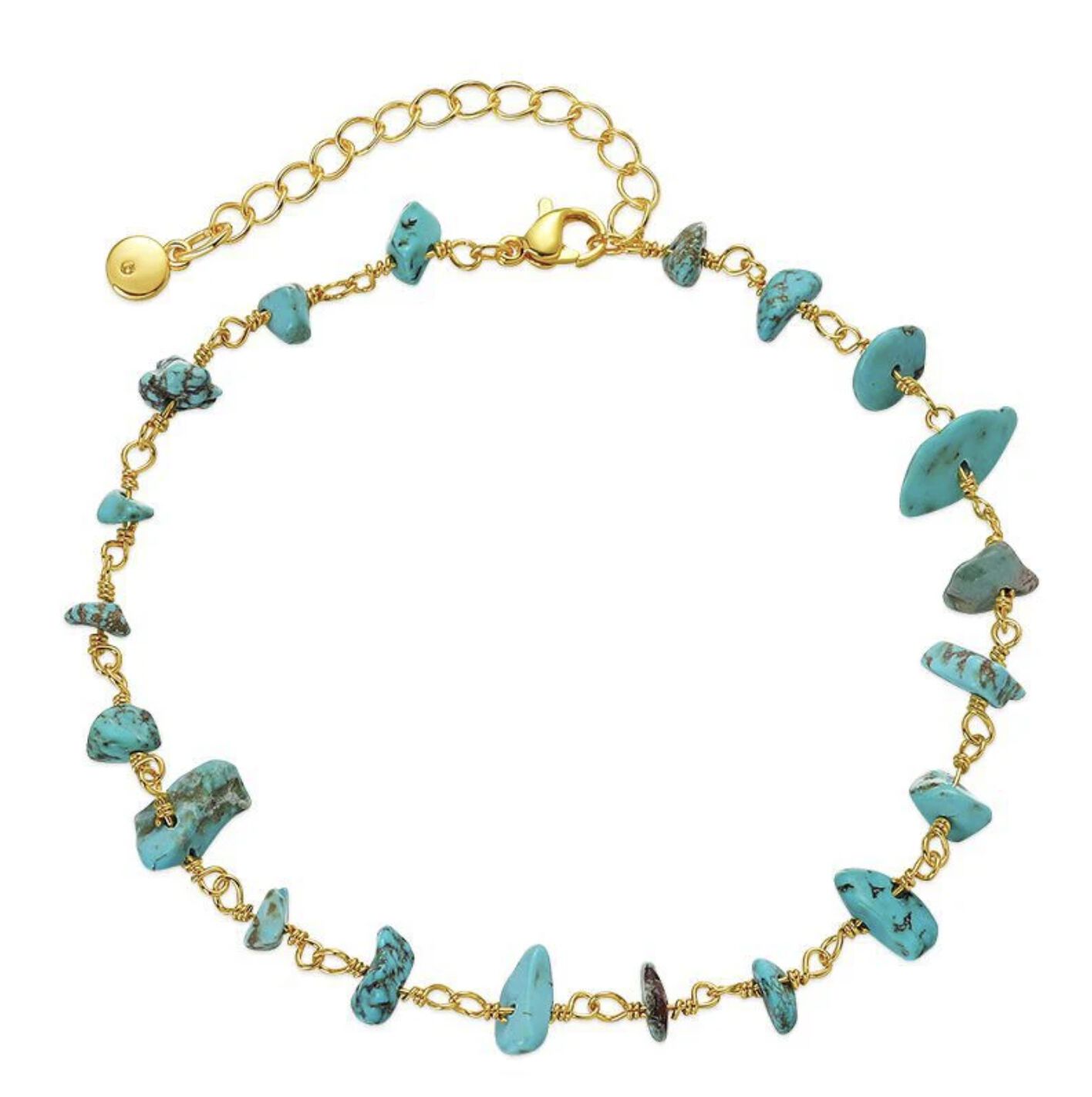 Briana Anklet, GOLD TURQ, hi-res image number 0
