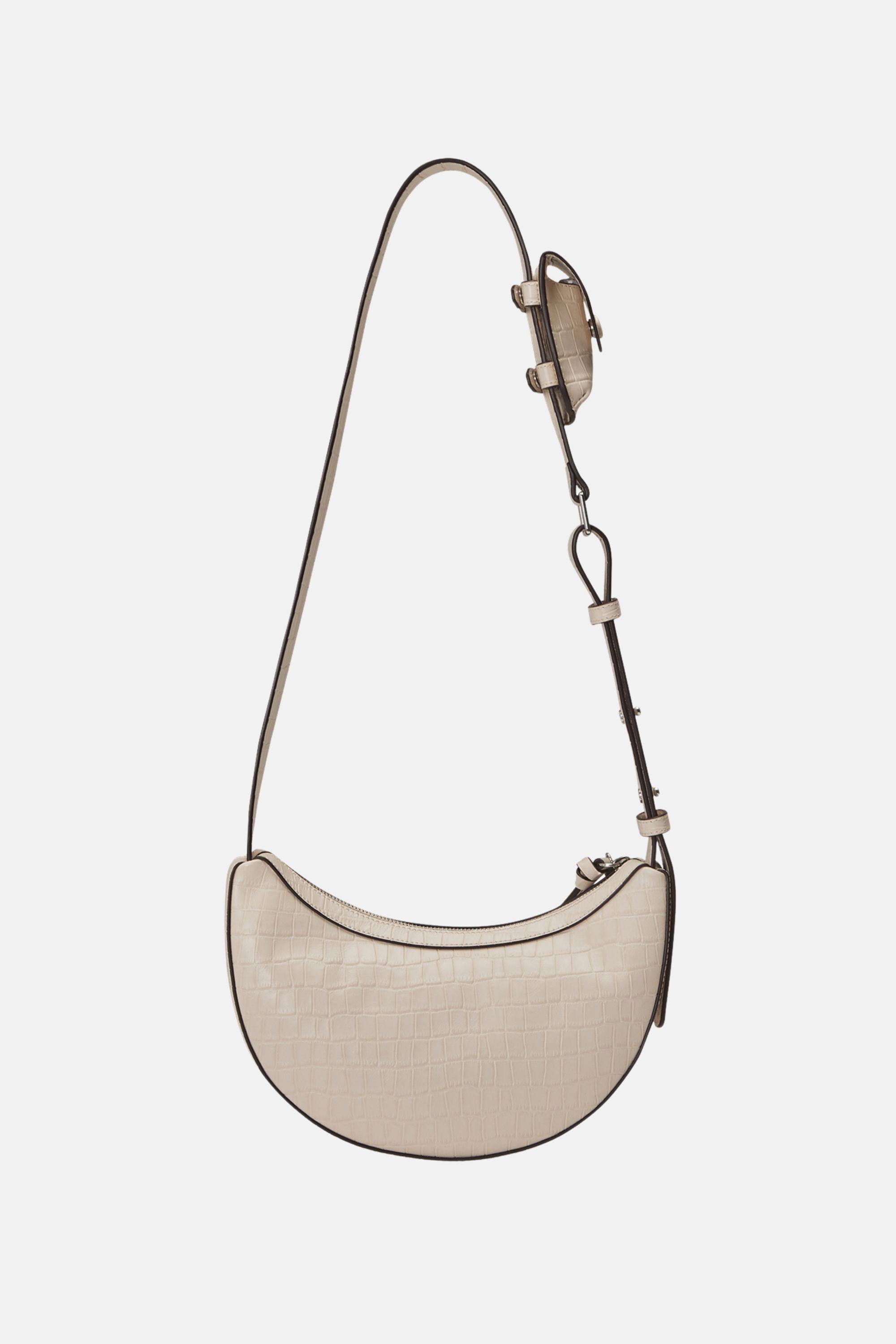 Rookie Croco Crossbody Medium- Cream, CREAM, alternate image number 3