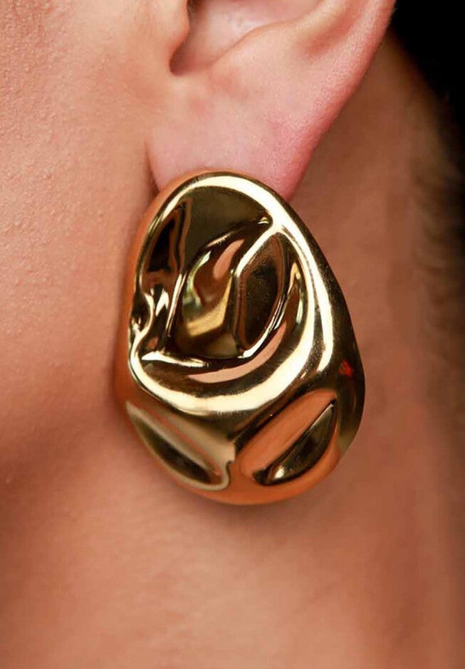 Gina Earrings, GOLD, alternate image number 1