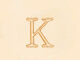Madeline Gold Initial Pendant, K, alternate image number 1