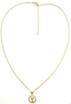 Lustre Initial Necklace