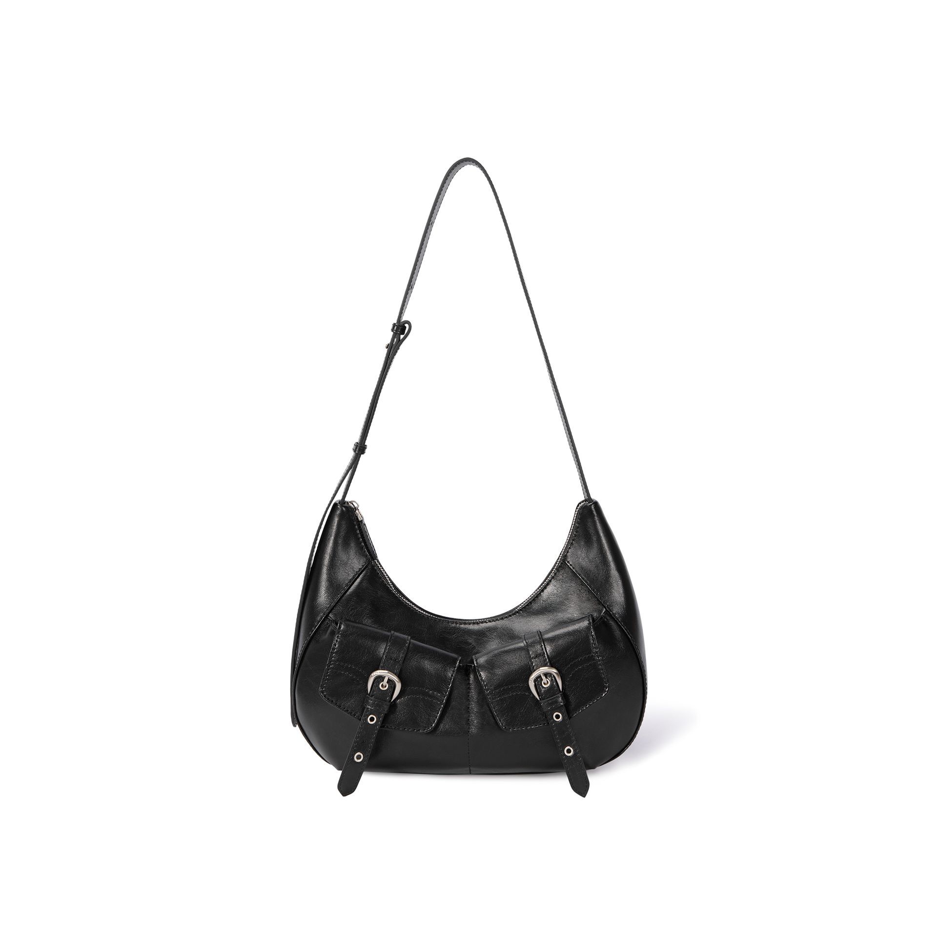 Rodeo Shoulder Medium Shoulder Bag, BLACK, alternate image number 1