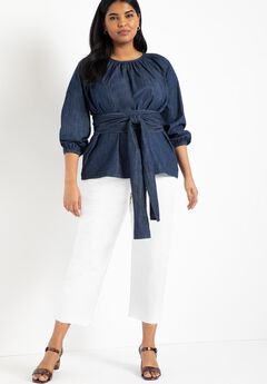 Plus Size White Blouses For Women