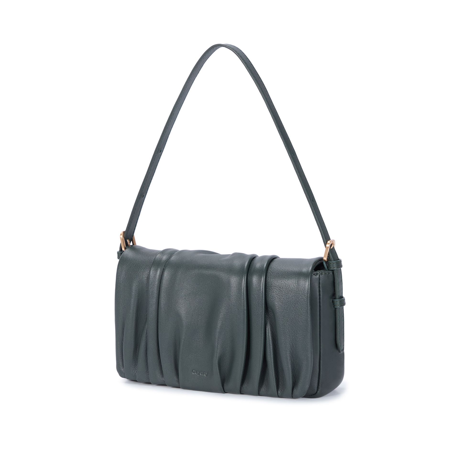 Bell Shoulder Medium Crossbody, DEEP GREEN, alternate image number 1