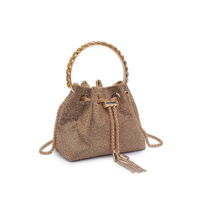 Vontrice Rhinestone Evening Bag, GOLD, on-hover image number null