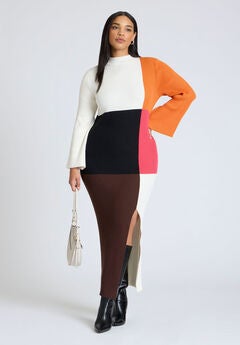 Colorblocked Maxi Dress