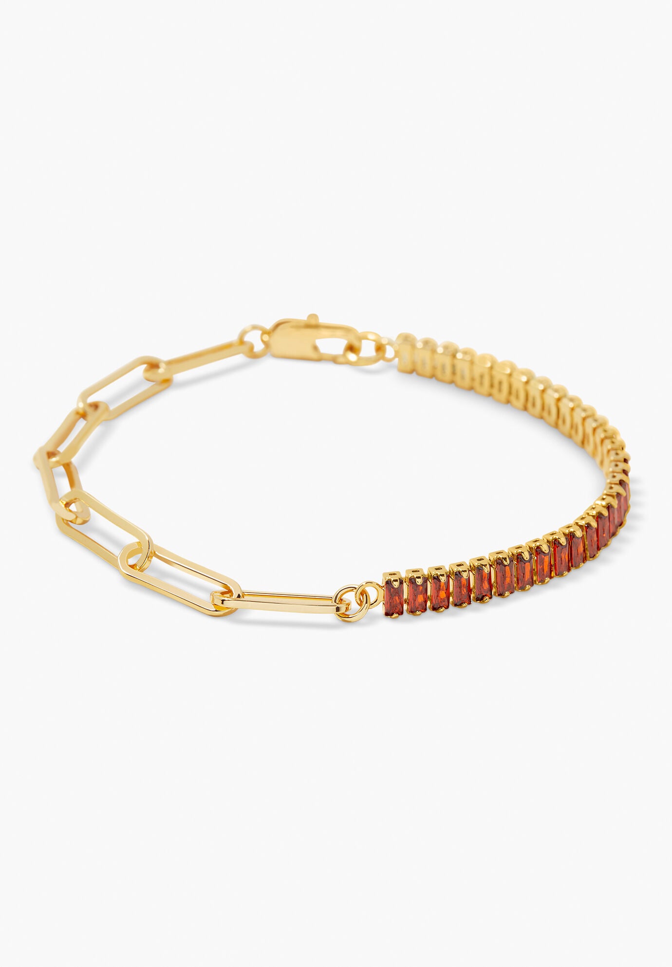 Priya Birthstone Tennis Bracelet, JANUARY, hi-res image number 0