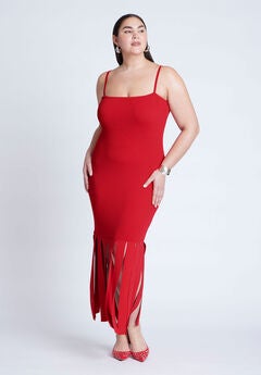 Plus Size Red Sweater Dress