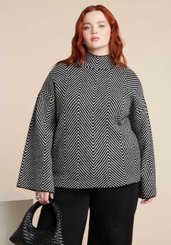 Oversized Mock Neck Sweater
