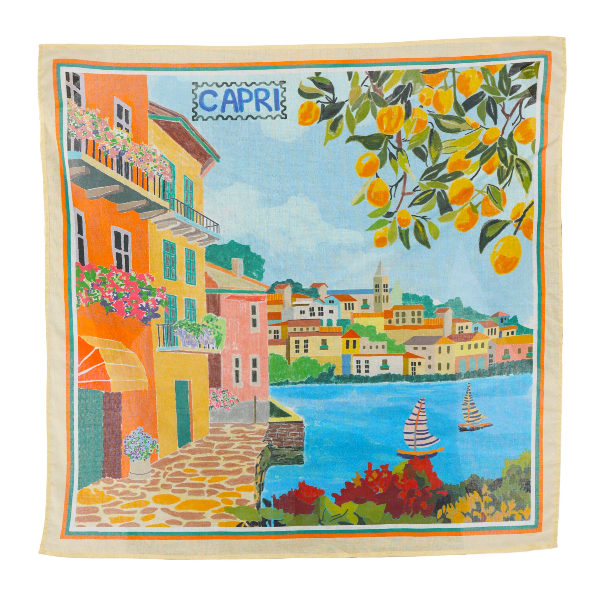 Dolce Farniente Espa&ntilde;a Bandana - Mustard, ORANGE, hi-res image number 0