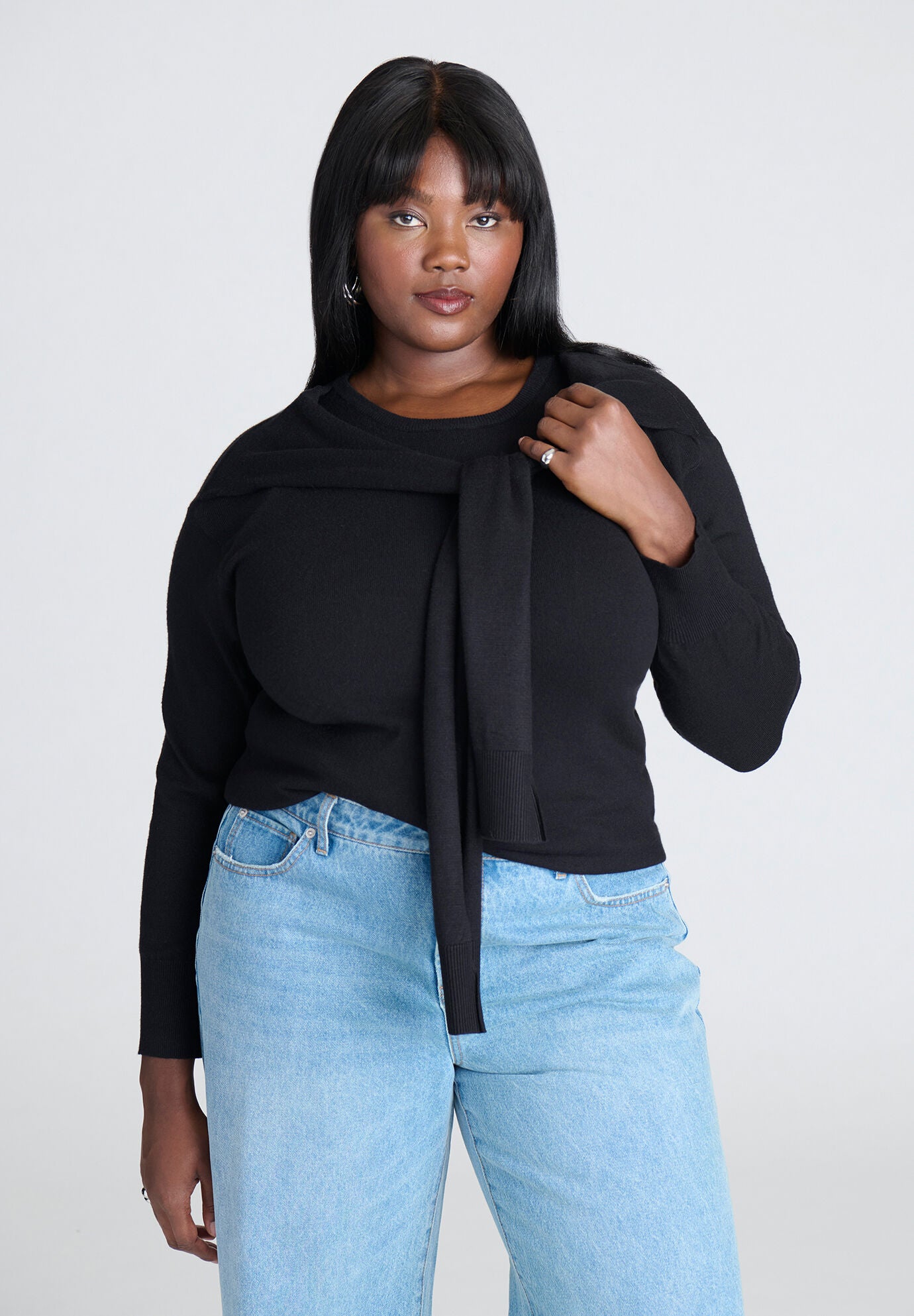 Sleeve Drape Sweater Dia Co