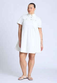 A-Line Denim Mini Dress