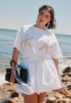 Embroidered Starfish Tee