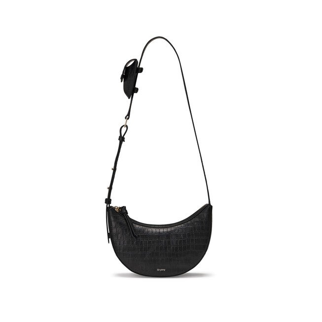 Rookie Croco Crossbody Medium, BLACK, hi-res image number 0