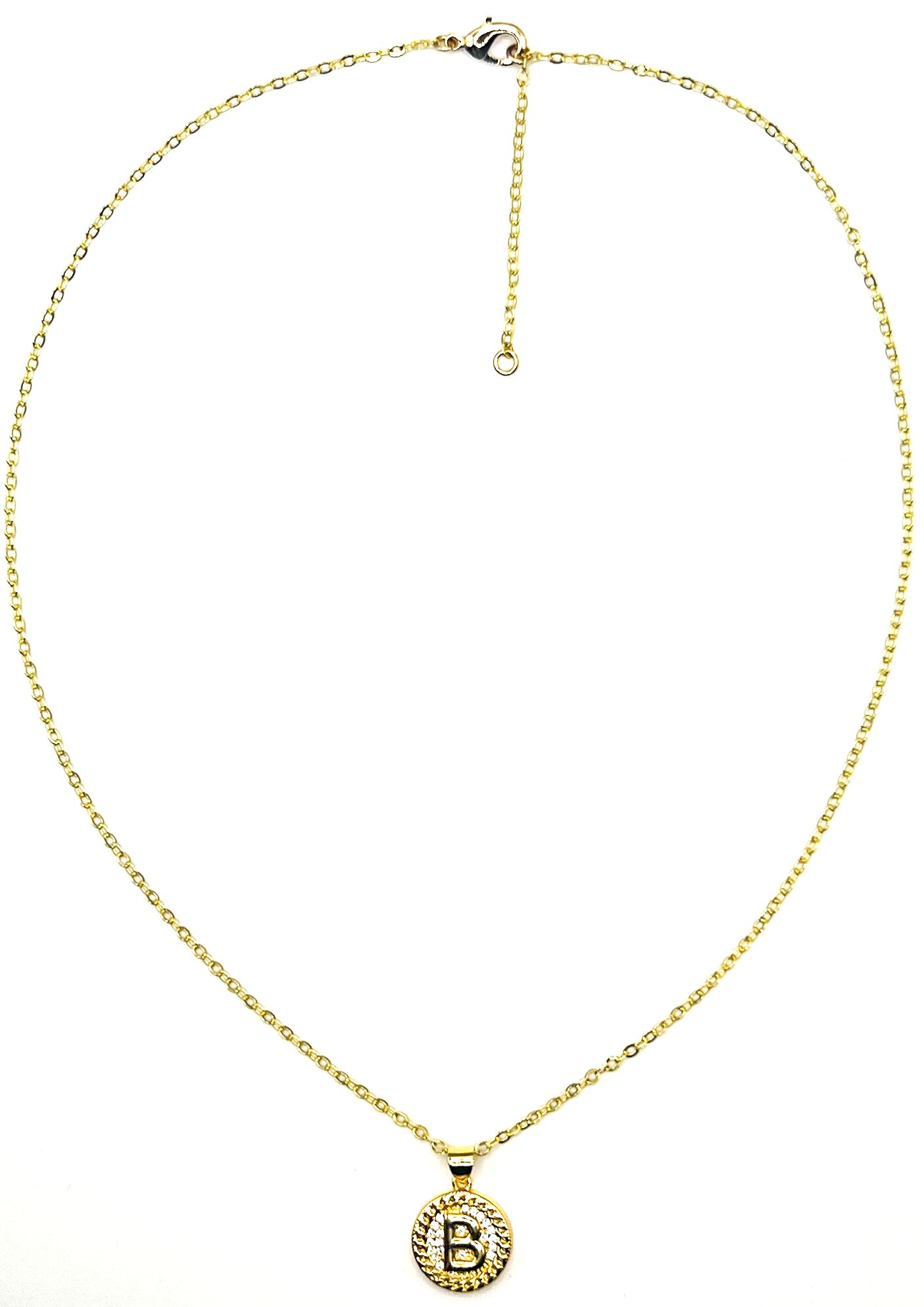 Lustre Initial Necklace, B, hi-res image number 0
