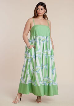 Printed Relaxed Maxi Dress