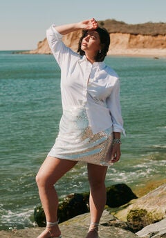 Sequin Mini Skirt
