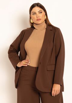 The Ultimate Stretch Long One Button Blazer