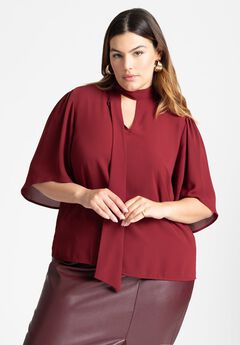 Plus Size Grey Blouses