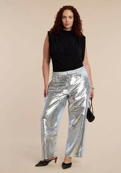 Sequin Front Jean