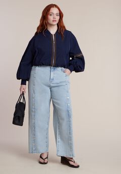Snap Front Midrise Jean