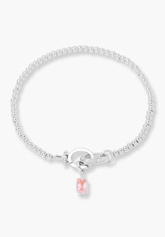 Mackenzie Silver Birthstone Bracelet