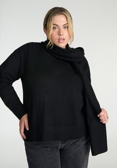 Scarf Neck Sweater