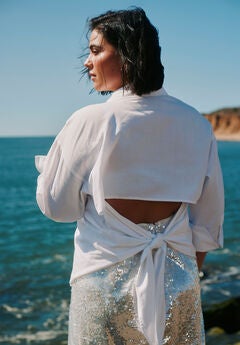 Tie Back Button Up Top