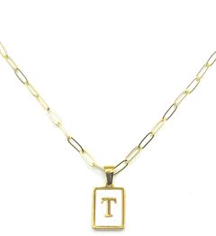 Pearlescent Initial Necklace
