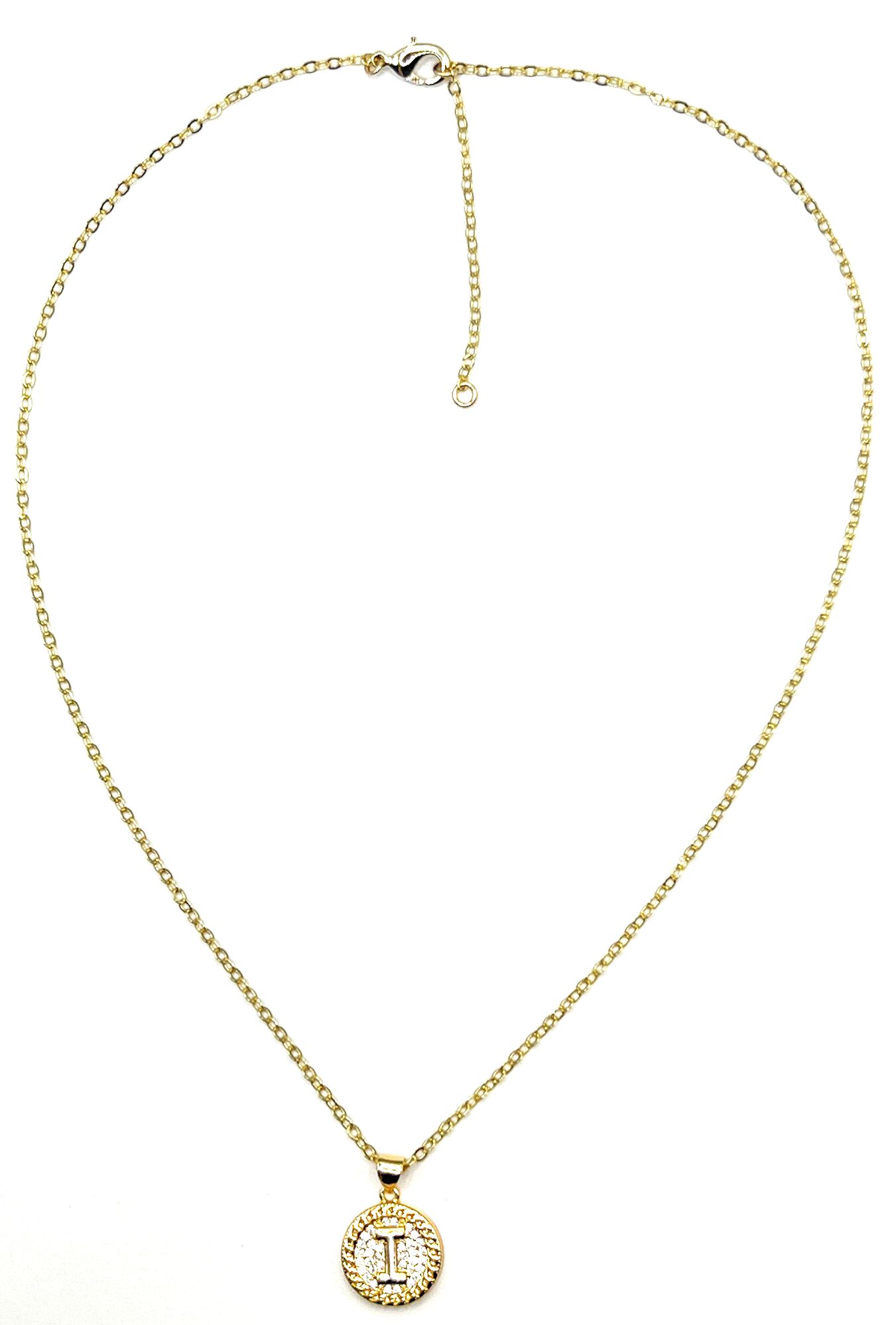 Lustre Initial Necklace, I, hi-res image number 0