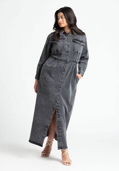 Denim Fitted Dress
