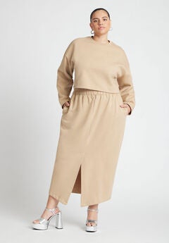 Maxi French Terry Skirt