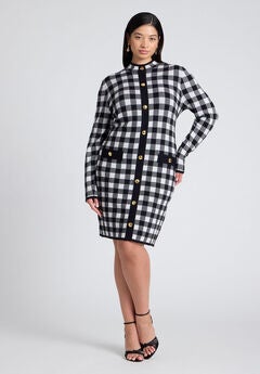 Intarsia Long Sleeve Drees