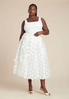 Dimensional Dot Full Skirt