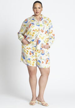 Front Tie Paperbag Short