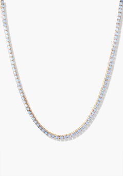 Isabella Opal Blue Tennis Necklace
