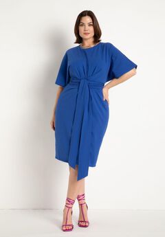 Plus Size Blue Flowy Dress