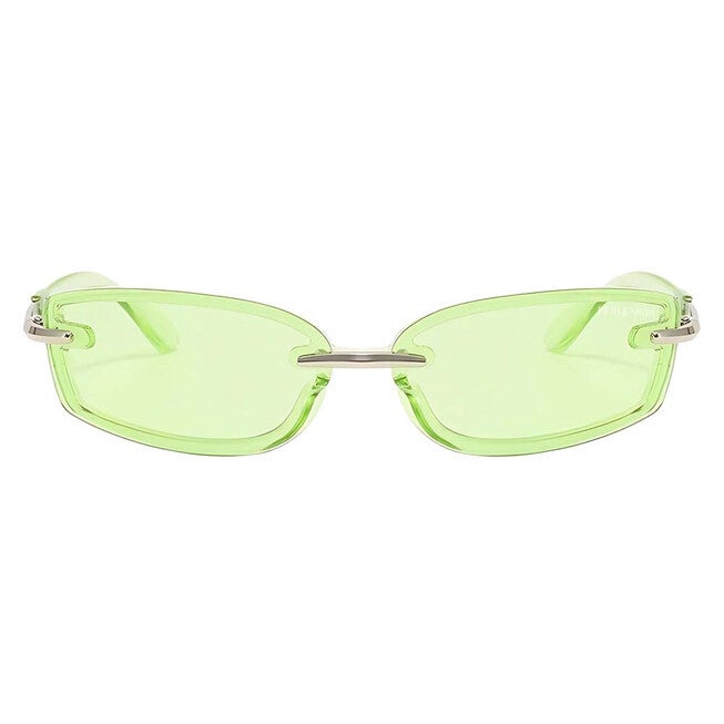 Zuri Sunglasses, GREEN AND SILVER, hi-res image number 0