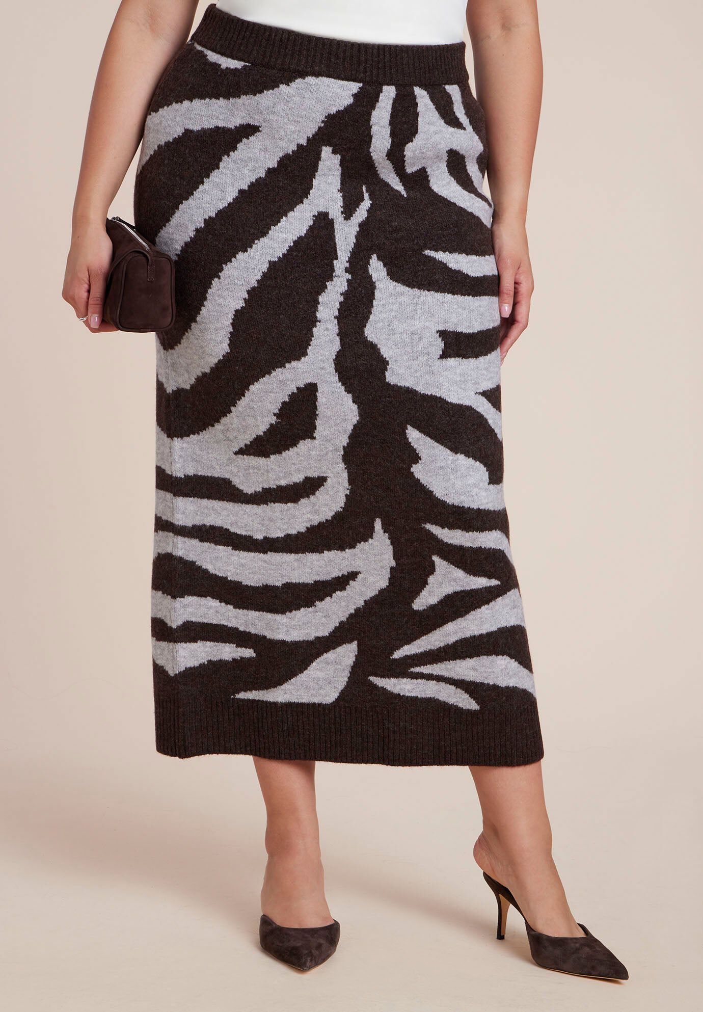 Intarsia Maxi Skirt