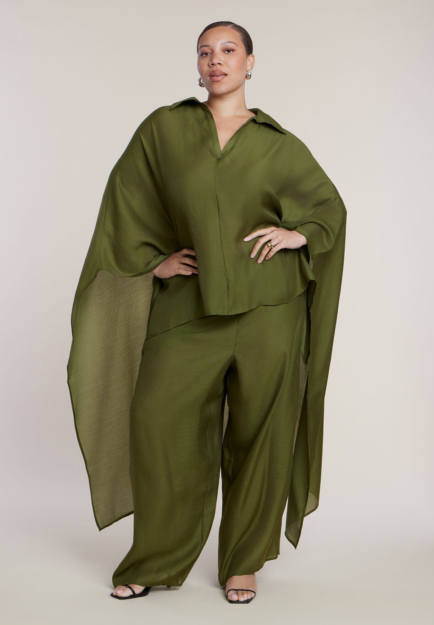 Sheer Lightweight Wide Leg Pant