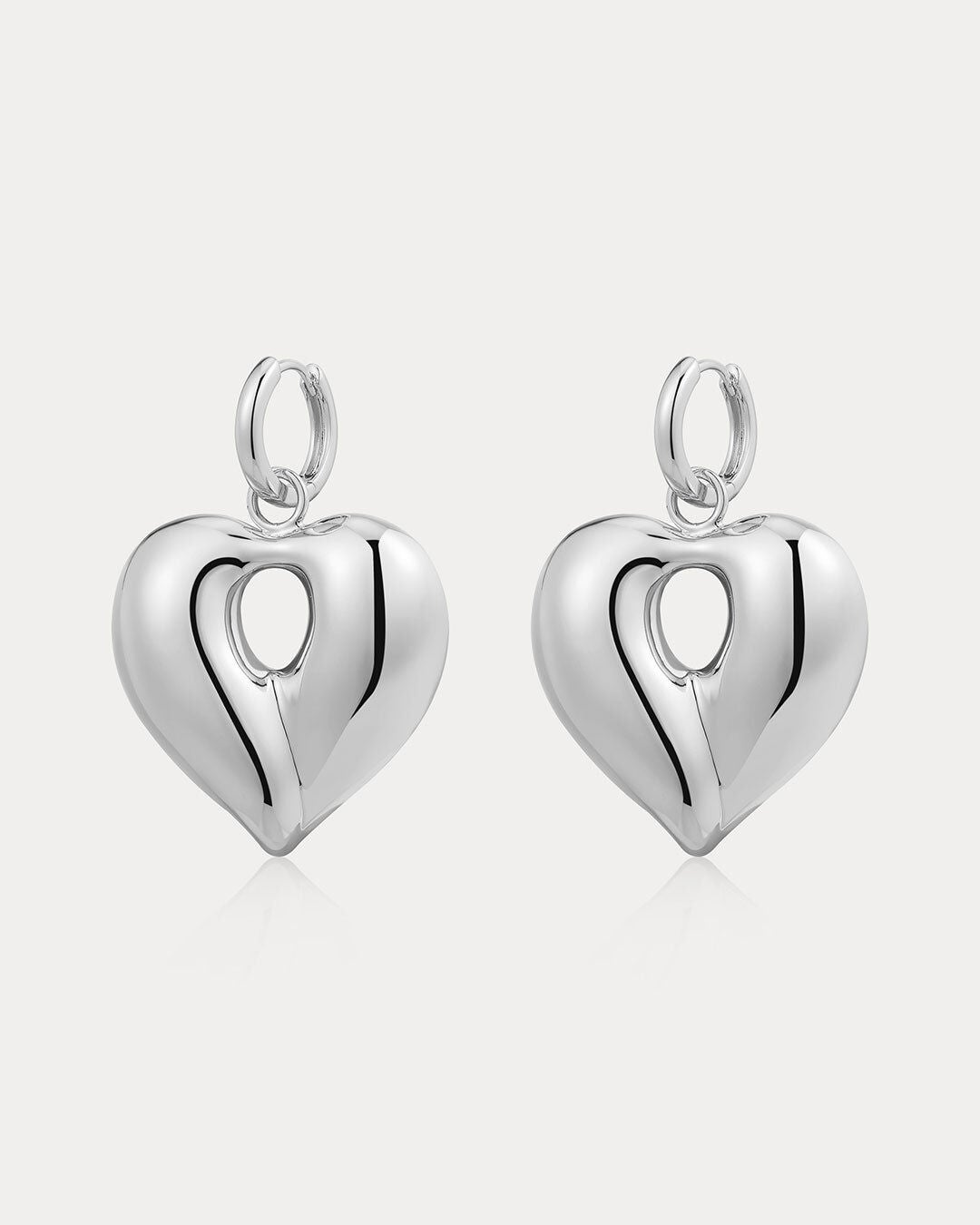 The Corazon Statement Hoops, SILVER, hi-res image number 0