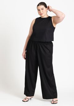 Easy Wide Leg Linen Pant