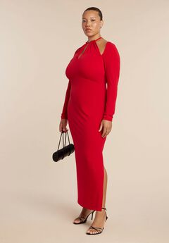 Keyhole Front Maxi Dress