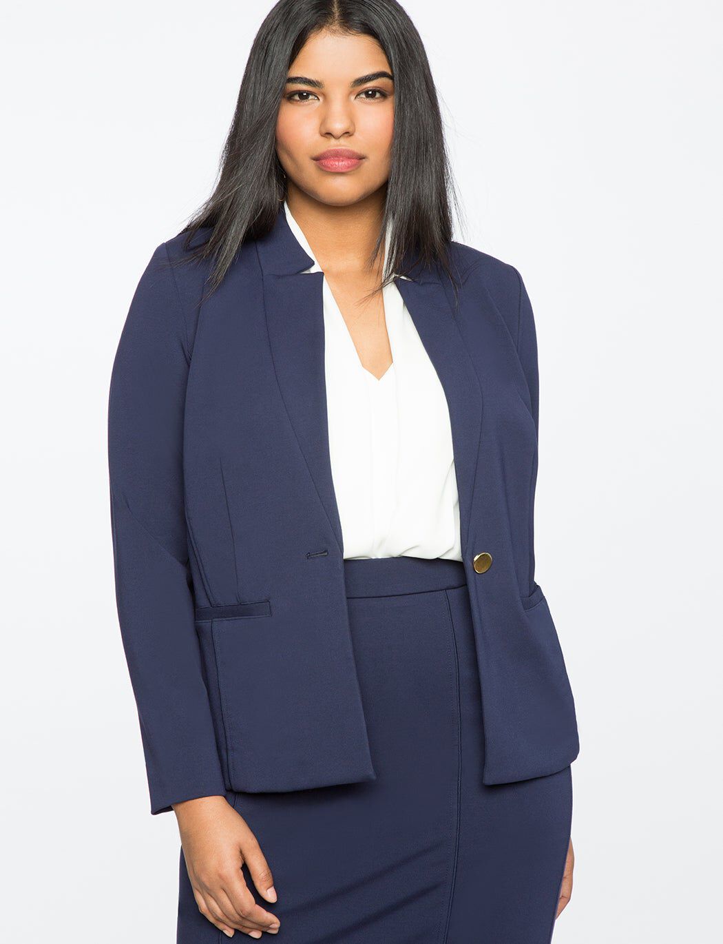 The Ultimate Stretch One Button Blazer