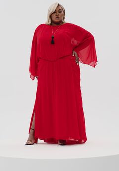 Sheer Draped Gown
