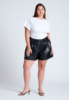 Faux Leather Short