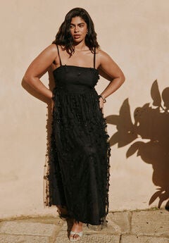 Floral Applique Dress